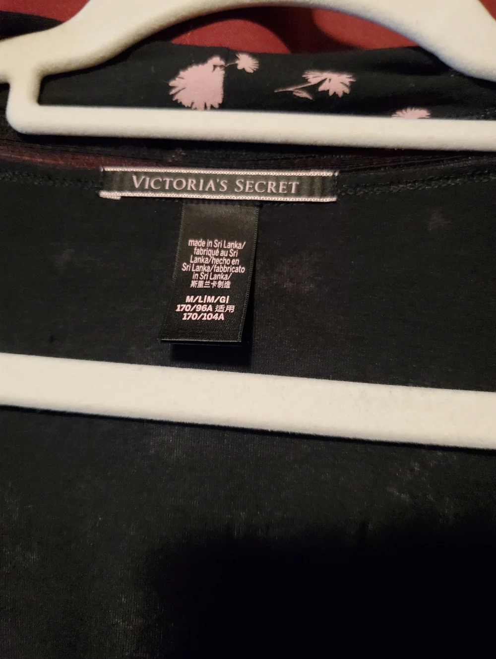 Victoria's Secret Black & Pink Floral Lounge Bundle Four Piece Set NWOT XL - Picture 3 of 16